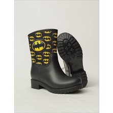 Sea & Blue Shoes Batman Amblem Baskılı Su Geçirmeyen Erkek Çocuk Yağmur Çizmesi