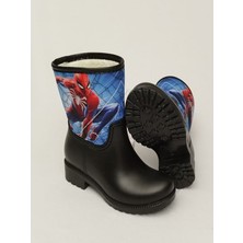 Sea & Blue Shoes Spiderman Baskılı Su Geçirmez Anaokulu Çocuk Yağmur Çizmesi