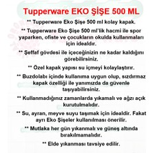 Tupperware Eko Şişe 500 ml Suluk Matara Water Bottle K.p Hsgl