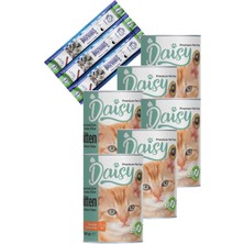 Daisy Yavru Kedi Konserve Maması 6X400 gr ve Kuzu Etli Kedi Sticks Ödül Çubukları