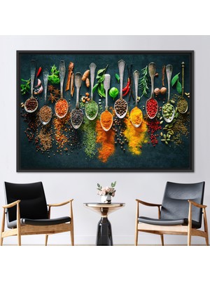Kayra Export 1 Parça Siyah Çerçeveli Kanvas Tablo, Modern Kanvas Baskı, Soyut Kanvas, Lüks Kanvas,