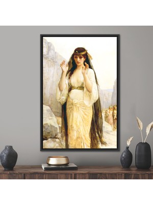 Kayra Export 1 Parça Siyah Çerçeveli Kanvas Tablo, Alexandre Cabanel, Üreme Kanvas Baskı, Klasik Kanvas Poster,