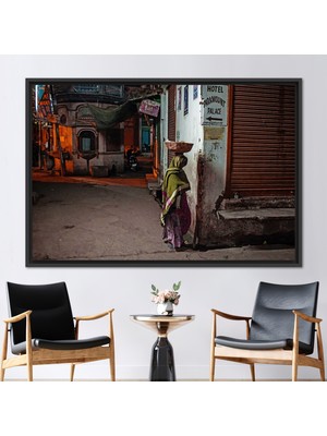 Kayra Export 1 Parça Siyah Çerçeveli Kanvas Tablo Kadın Kanvas Sanatı Ortak Bir Kadın Hikayesi Posteri