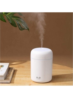 Obrax 300 ml Ultrasonik Hava Nemlendirici Ortam Nemlendirici Işıklı Hava Nemlendirici Buharlı Nemlendirici Buhar Makinesi ve Aroma Difüzörü H2O Nemlendirici Oda Nemlendirici Hava Temizleyici