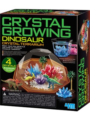 4m Sihirli Büyüyen Kristal - Dinozor Teraryum Seti