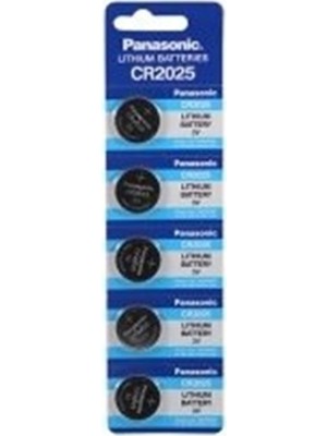 Panasonic CR2025 3V Lityum Para Düğme Pil 5'li Blister