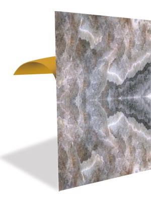 Tink Kendinden Yapışkanlı Kahverengi Buzlu Mermer Desenli Pvc Panel 41x62 Cm 4 Adet 1 M²