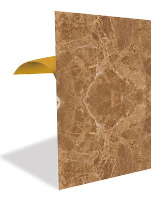 Tink Kendinden Yapışkanlı Açık Kahverengi Mermer Desenli Pvc Panel 41x62 Cm 4 Adet 1 M²