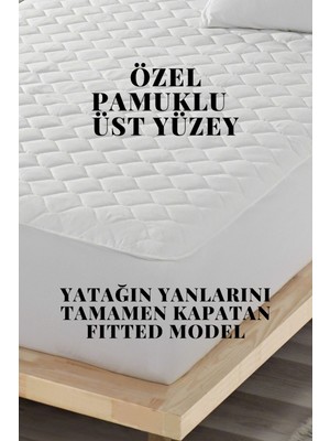 Ely Parker 60X120 Sıvı Geçirmez Alez Kapitoneli Fitted Pamuklu Çift Kişilik Tek Kişilik Bebek Alezi Su Yatak Koruyucu