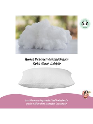 Pandogo Yastık Boncuk Elyaf Antibakteriyel Uyku Yastığı Pamuklu 1000 gr + Pamuklu Fermuarlı Kılıf 1 Adet