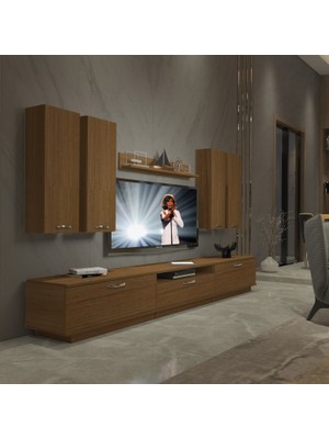Decoraktiv Trendstyle 8d Mdf Tv Ünitesi Tv Sehpası Naturel Ceviz