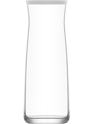 Lav Vera Cam Karaf Tekli 1,2 L Beyaz Silikon Kapaklı (Sürahi )