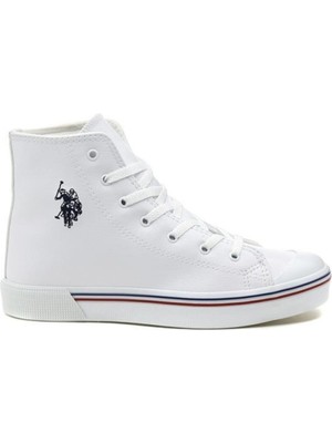 U.S. Polo Assn. Penelope Hıgh Wt Beyaz Kadın Sneaker Ayakkabı