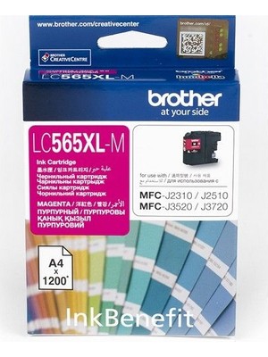 Brother LC565XLM Orijinal Kırmızı Mürekkep Kartuş (1200 Sayfa)