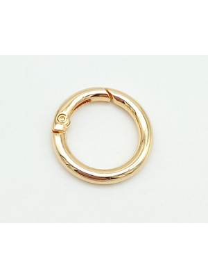 Angel Çanta Aksesuar 2 cm Light Gold Yaylı Halka