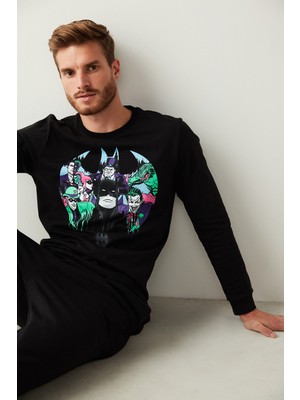 Penti Antrasit Erkek Dark Night Batman Pantolon Pijama Takımı