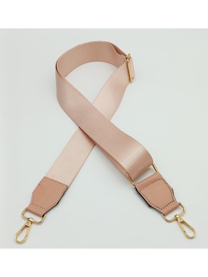 Angel Çanta Aksesuar Suni Derili Polyester Kolon 120X4 cm Pudra Light Gold Metalli