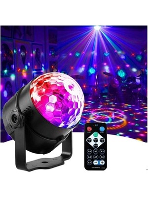 Pazariz Sese Duyarlı Parti Işıkları Disko Topu , LED 2 Si 1 Rgb 7 Renk Ev Tipi Dj Ekipmanı Flaş Işıgı