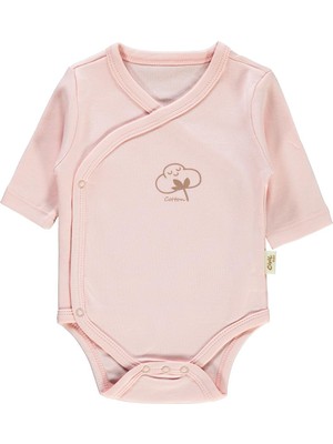 Civil Baby Bebek Organik Çıtçıtlı Badi 0-6 Ay Pembe