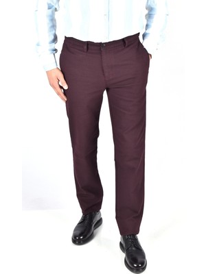 Ragusa 4674 Kuvars Slimfit Likra Mevsimlik  Pantolon/bordo/44