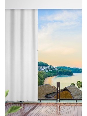 Elisya Home balkon Perdesi Branda+Güneşlik 6 Renk Seçeneği