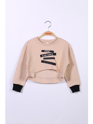 Zeyland Kız Çocuk Crop Sweatshirt (6-12YAŞ)