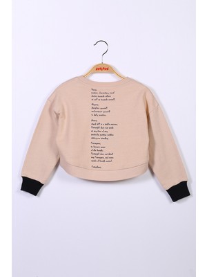 Zeyland Kız Çocuk Crop Sweatshirt (6-12YAŞ)