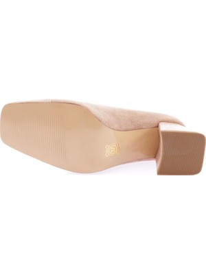 DGN K716 Kadin Küt Burun Topuklu Ayakkabi