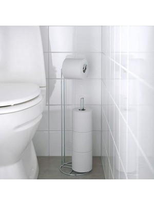 IKEA Yedek Tuvalet Kağıtlığı Meridyendukkan Çinko Kaplama 56 cm Banyo Aksesuar