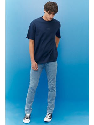 Lee Erkek Rider Slim Fit Dar Kesim Normal Bel Esnek Jean Kot Pantolon