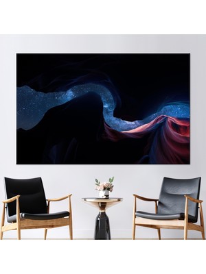 Kayra Export 1 Parça Kanvas Tablo Doğa Kanvas Dekor Doğa Landspace Duvar Süsü Yıldızlı Gökyüzü Kanvas Baskı
