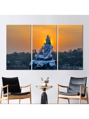 Kayra Export 3 Parçalı Kanvas Tablo Buda Posteri Görüntüleme Kanvas Dekor Budist Kanvas Hint Kanvas Dekor