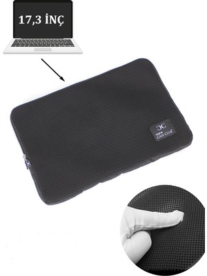 Case Club 17'' ve 17.3'' Inç Macbook File Sünger Laptop Kılıfı