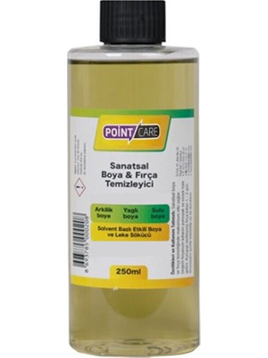 Ay Magnet Yağlı Boya Seti Yardımcı Malzemeler 3 x 250 ml Terebentin Resim Keten Yağı ve Fırça Temizleme Sıvısı