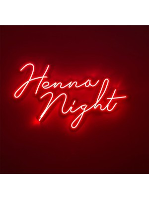Honey Concept Neon Henna Night Yazısı