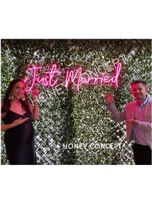 Honey Concept Just Married Neon LED Işık