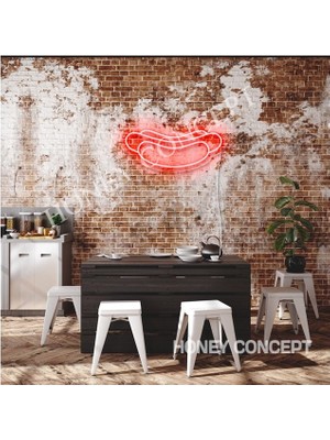 Honey Concept Hot Dog Neon LED Dekoratif Aydınlatma