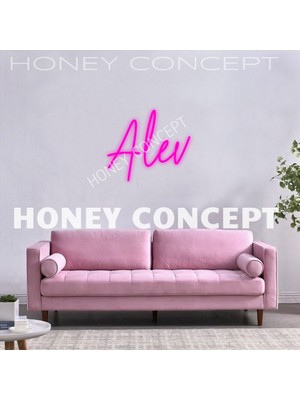 Honey Concept Alev Isim Neon LED Aydınlatma