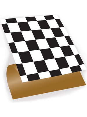 Tink Kendinden Yapışkanlı Dama Desenli Pvc Karo 30x30 cm 11 Adet 1m2