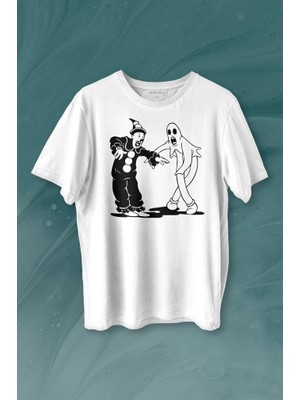 Kendim Seçtim Ghostmane Music Dans Müzik Palyaço Hayalet Baskılı Tişört  T-Shirt