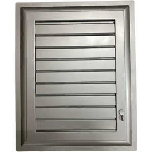 Plastik Menfez 65X65 Gümüş Banyo Wc Havalandırma