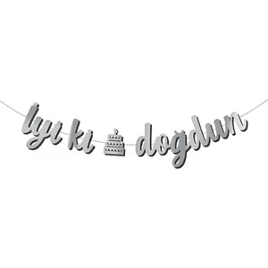 Çıtı Pıtı Store Gümüş Iyiki Doğdun Kaligrafi Banner