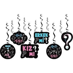 Çıtı Pıtı Store Cinsiyet Partisi 6'lı Asma Tavan Süsü