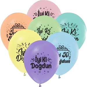 Çıtı Pıtı Store Iyiki Doğdun Baskılı 12" Makaron Balon