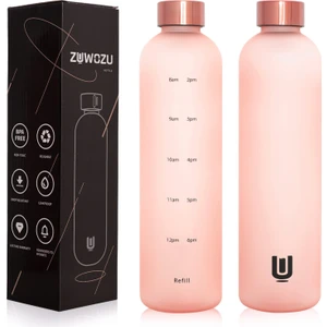 Estetik Su Şişesi Zaman Işaretleyici Sızdırmaz Yeniden Kullanılabilir Bpa Içermez (Yurt Dışından)