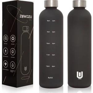 Estetik Su Şişesi Zaman Işaretleyici Sızdırmaz Yeniden Kullanılabilir Bpa Içermez (Yurt Dışından)