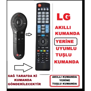 Ata Elektronik Lg Sihirli Tüm Modeller ile Tam Uyumlu - Akıllı Tuşlu Model - Smart LCD LED Tv Televizyon Kumanda 930