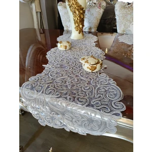 Neu Bella Home Neubella Home Amerikan Servis Supla Ve Runner Seti 6 Kişilik Sarmaşık Set Masa Ve Sunum Takımı Çeyiz Kapiçino