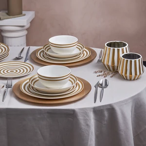 Sunshine Gold 24 Parça 6 Kişilk Porselen Yemek Takımı
