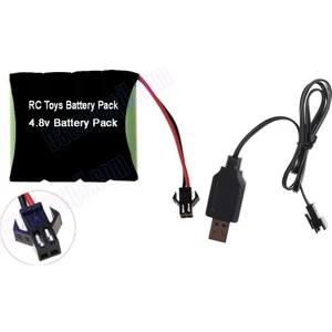 Şarjlı Oyuncak Araba Pili 1100mAh 4.8V USB Şarj Cihazı ile Yüksek Performans